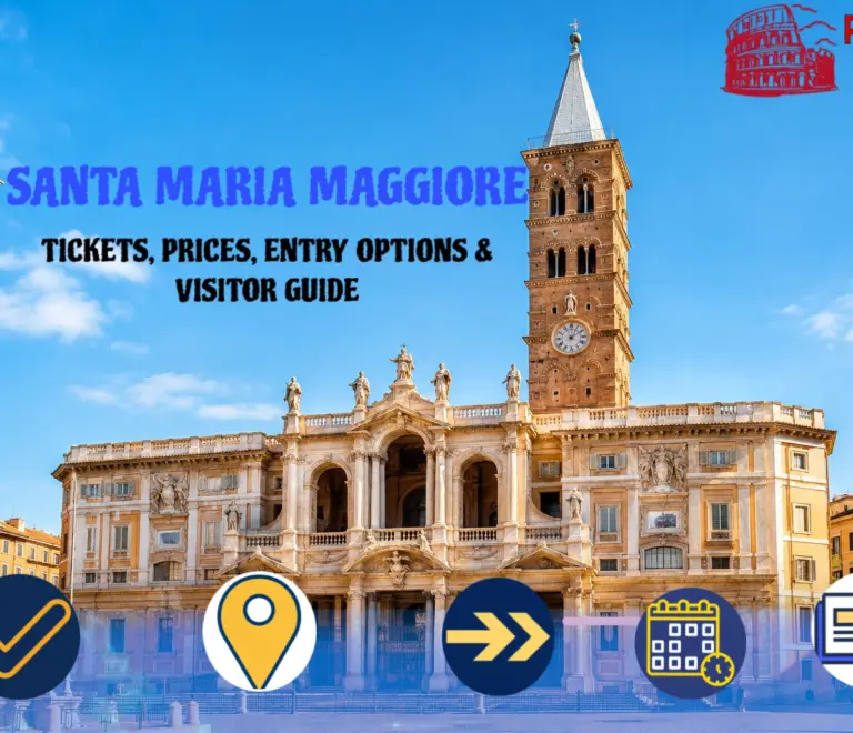 Basilica of Santa Maria Maggiore in Rome with its historic façade and bell tower